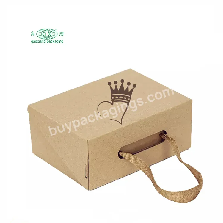 Custom Brand Shoe Packaging Corrugated Paper Box Clothing Shopping Box With Logo Printed