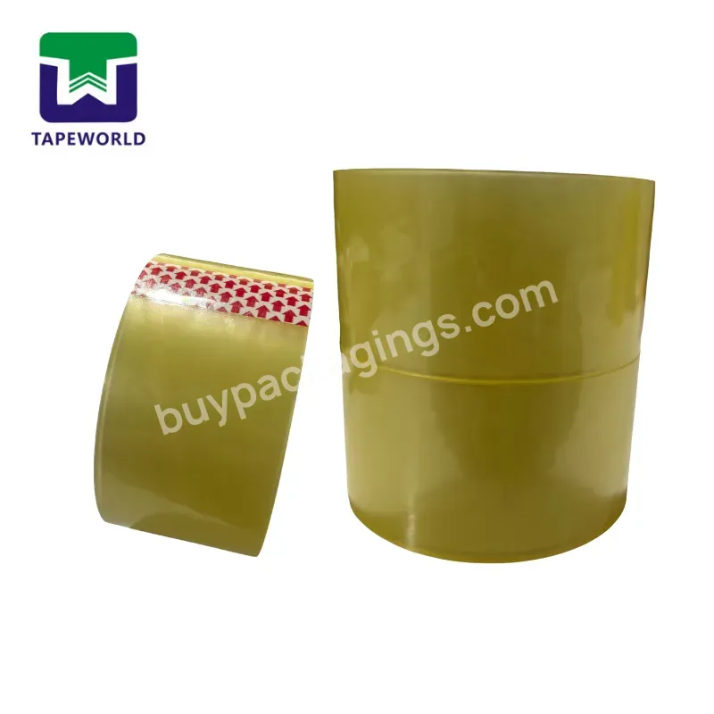 Custom Branded Printed Bopp Acrylic Self Adhesive 2 Inch Packaging Tape Heavy Duty Yellow Transparent 48mm Bopp Packing Tape