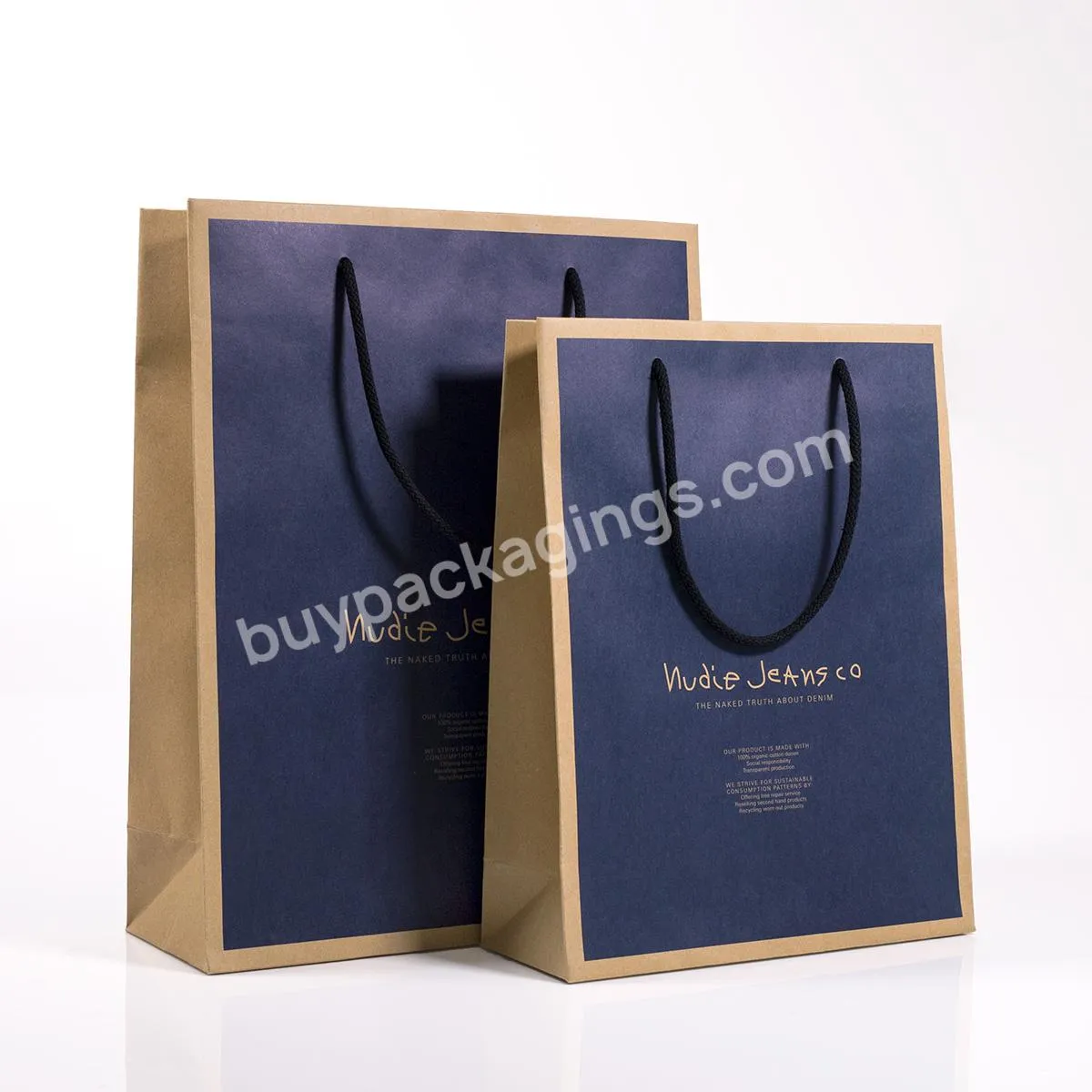 Custom Branded Sac Personnalisable Cadeau Emballage Paper Bags Gift Bag With Ribbon Bow