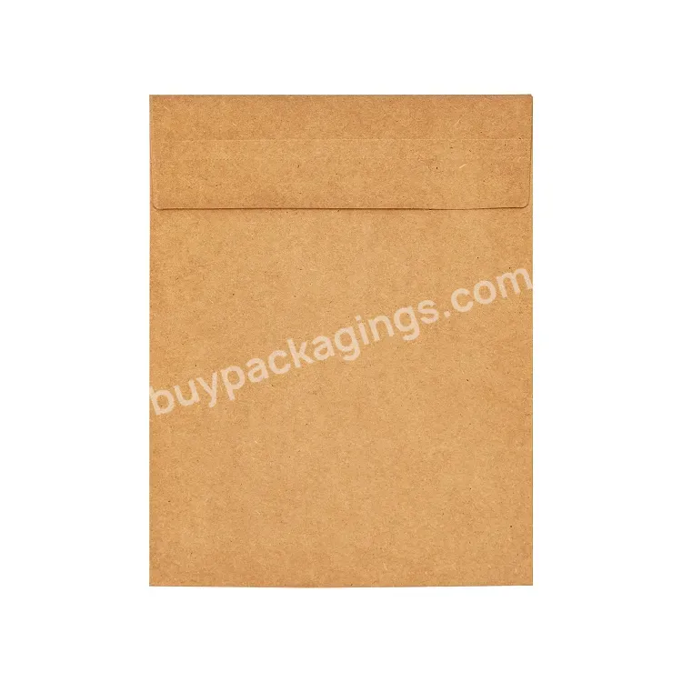 Custom Brown Kraft Paper Envelope Packaging Shopping Grocery Bag