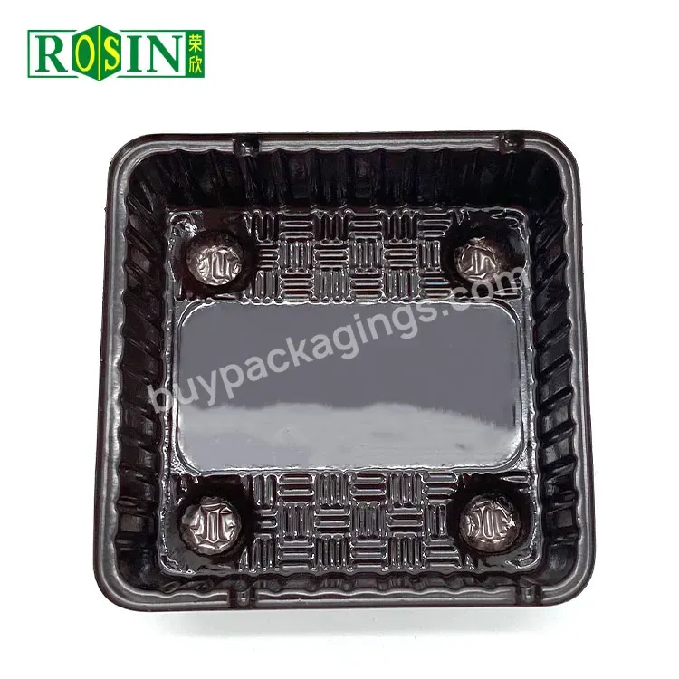 Custom Brown Plastic Chocolate Box Packaging With Pet Sweet Chocolate Candy Box With Plastic Blister Tray