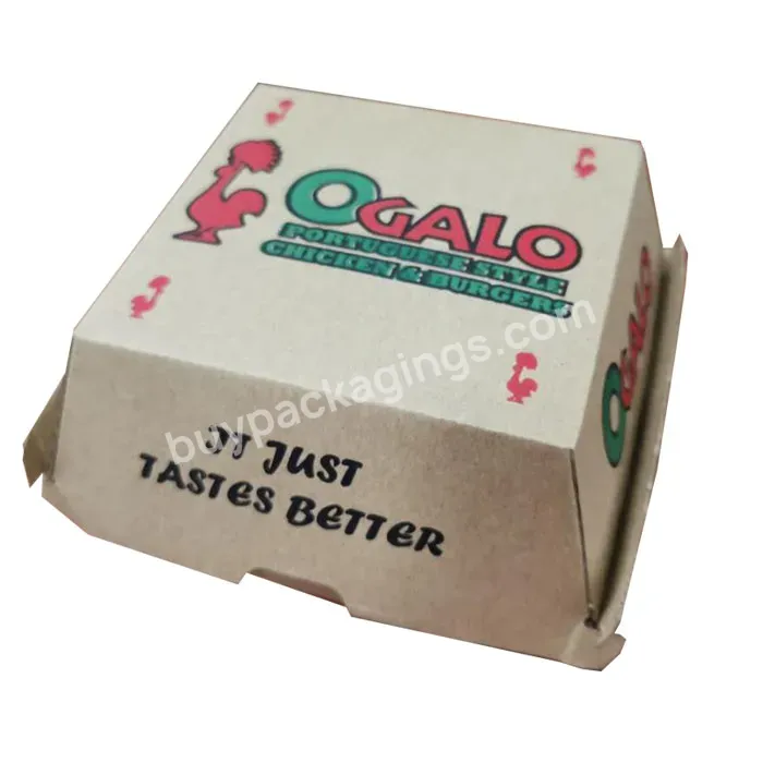 Custom Burger Boxes With Logo Recycle Paper