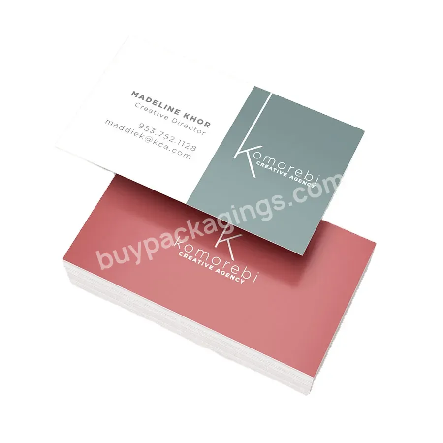 Custom Business Card Free Design Customized Cardboard Box Offset Printing Datang Chart Paper Double Side Paper & Paperboard 1000