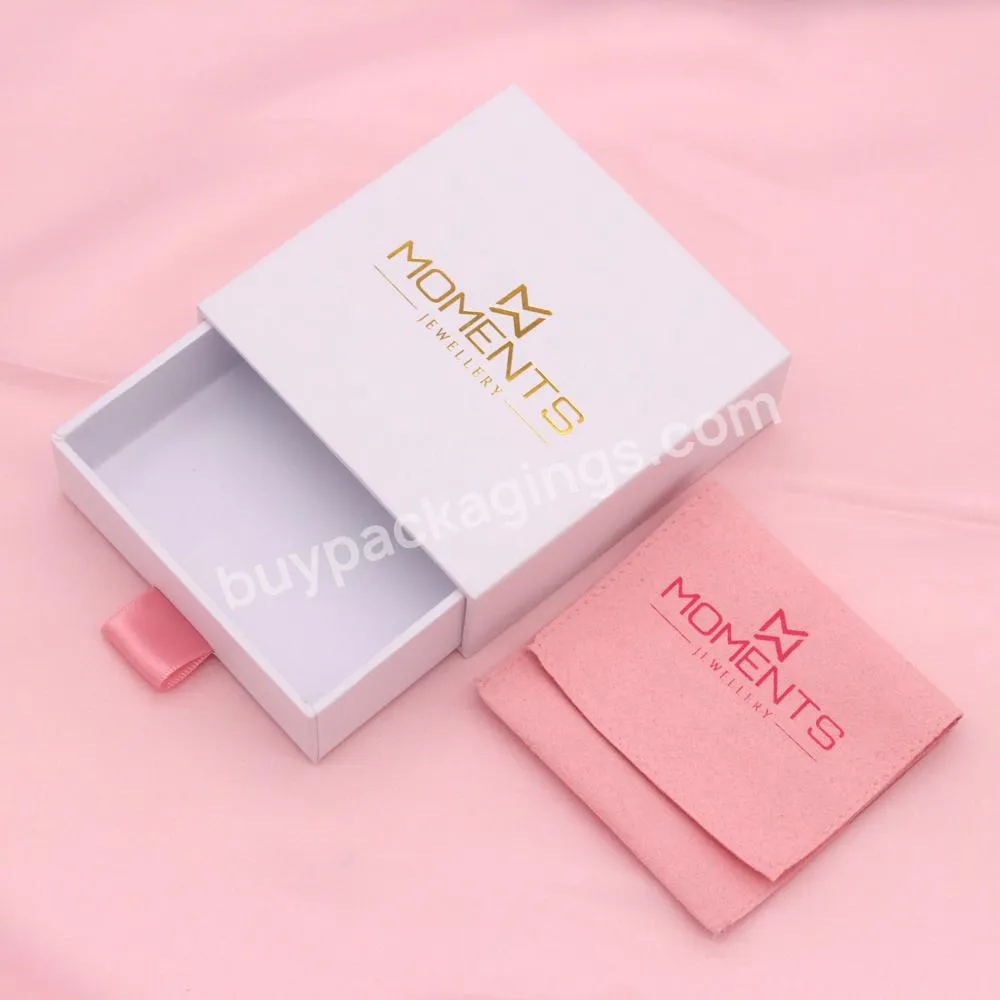 Custom cajas joyas Pink Jewelry Box Packaging scatole per gioielli For Ring Earrings In Bulk