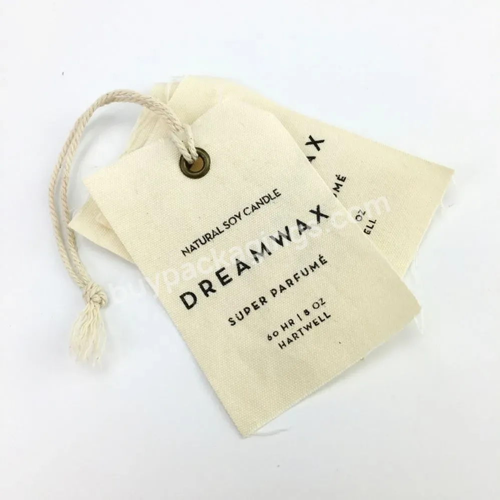 Custom Canvas Hang Tag Clothes Labels Hang Tag