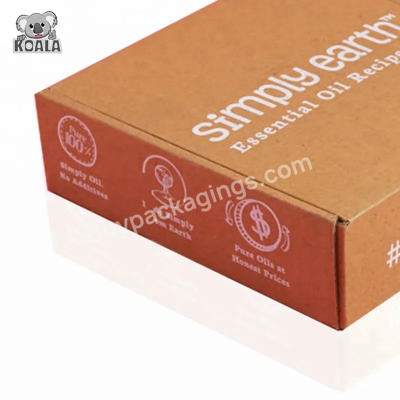 Custom Cardboard Box For Packing Paper Brown Corrugated Emballage Carton