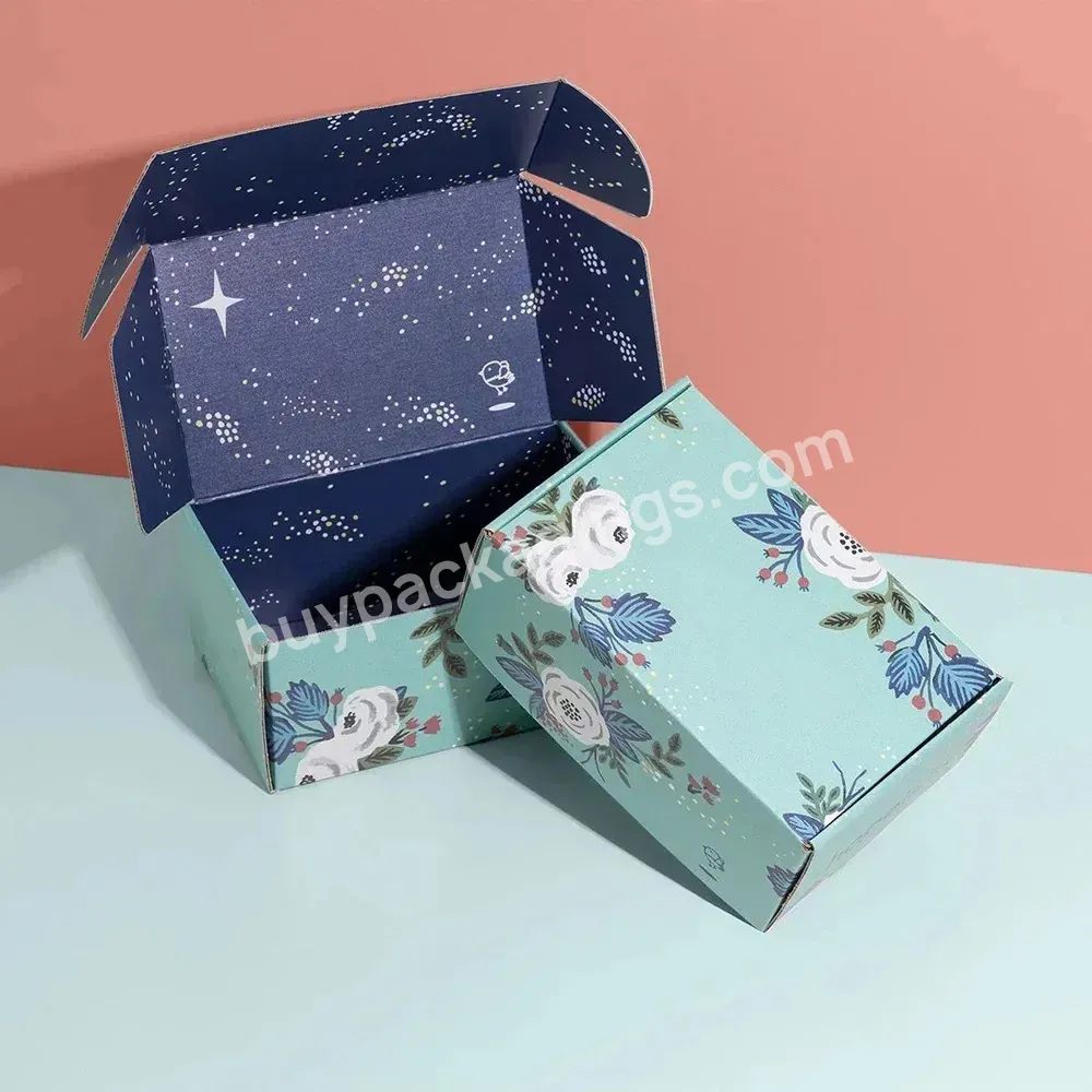Custom Cardboard Christmas Gift Packaging Skin Care Cosmetic Corrugated Paper Box
