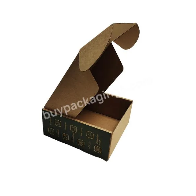 custom cardboard folding mailer packing box paper shipping box foil lined