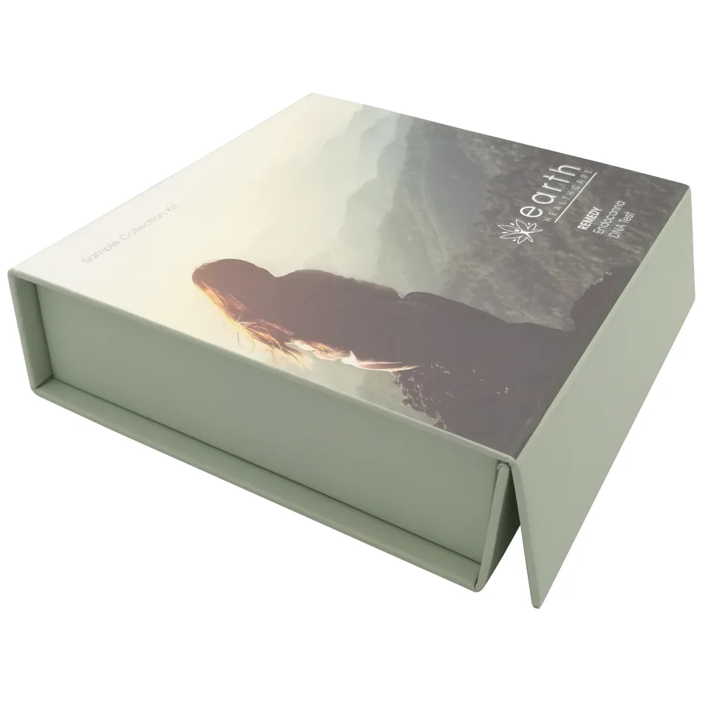 Custom cardboard packaging gift paper magnetic foldable box