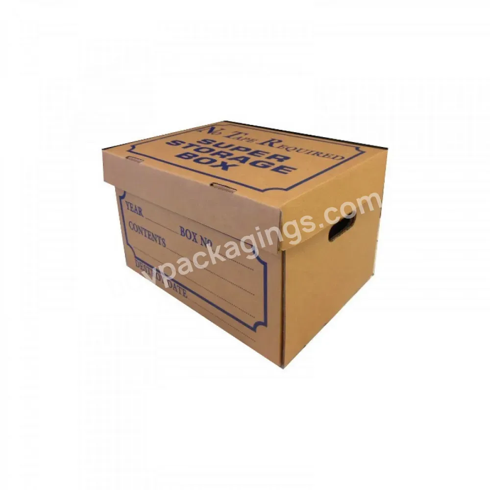 Custom Cardboard Packaging Mailing Moving Bankers Office Files Box