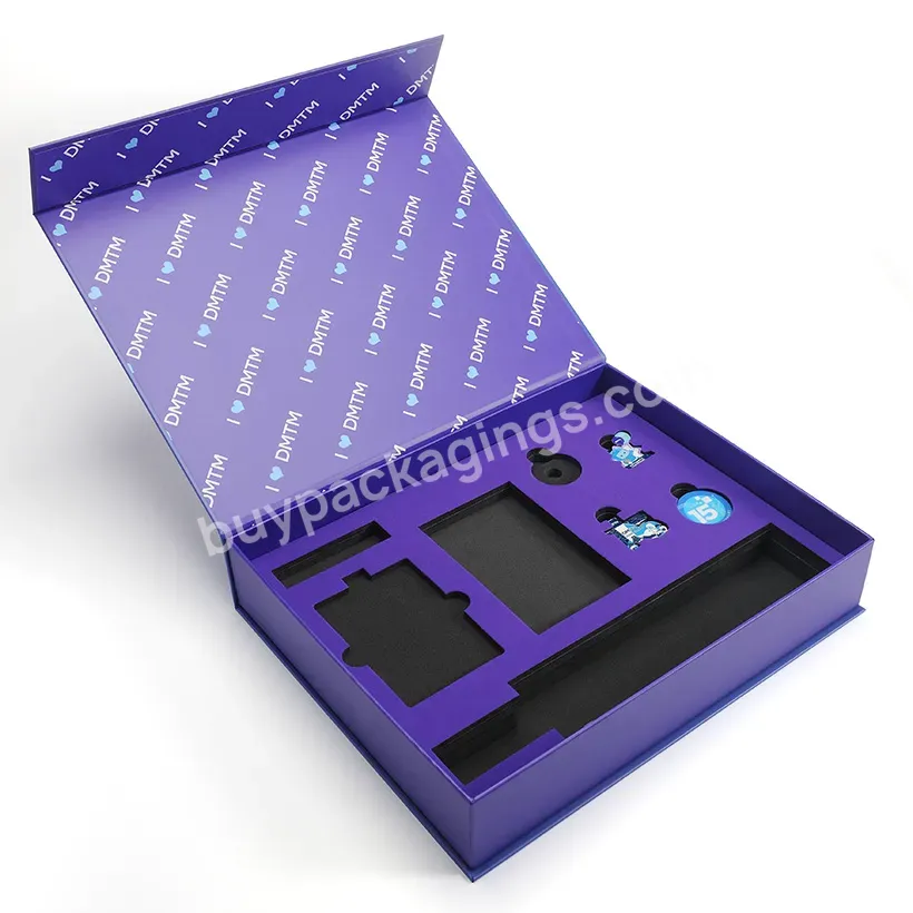 Custom Cardboard Paper Gift Box With Pvc Window And Foam Insert