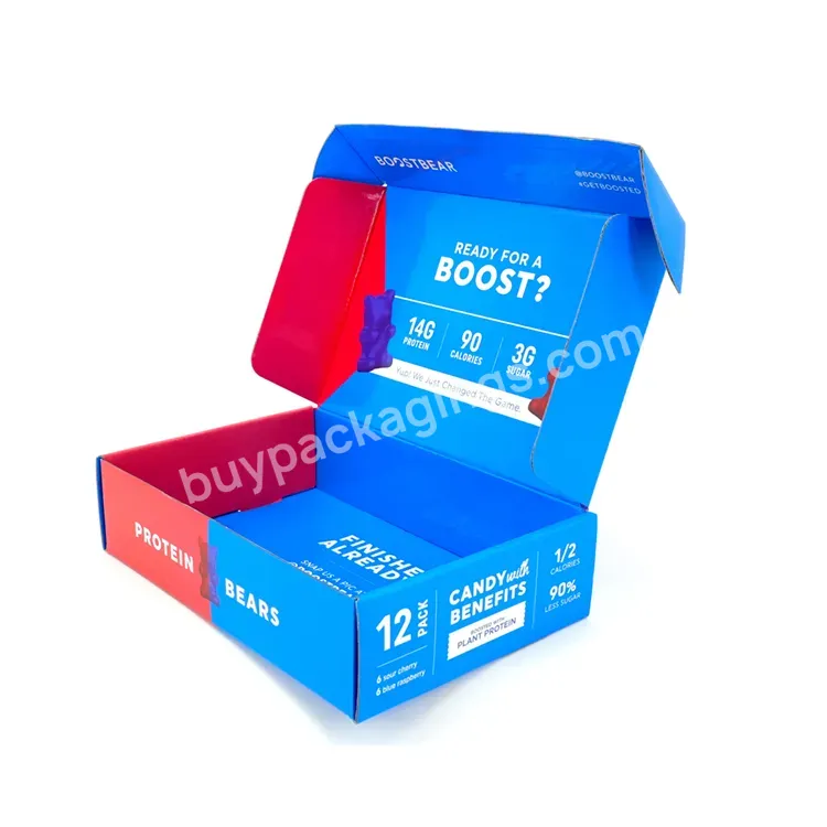 Custom Cardboard Reasonable Price Packaging Red Fold Paper Carton Mailer Corrugated Shipping Box