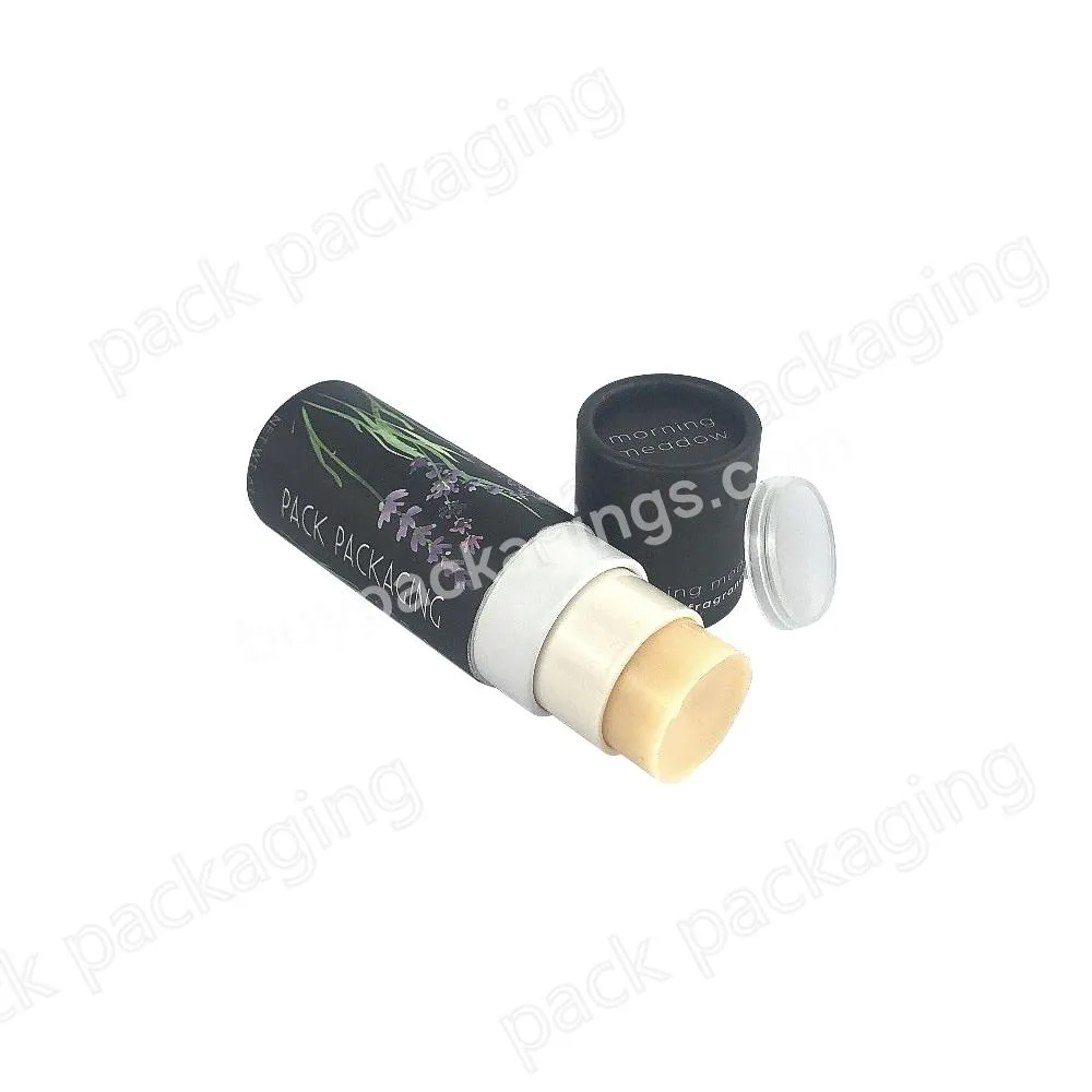 Custom Cardboard Small Empty Lip Balm Lipstick Deodorant Stick Containers Paper Tube