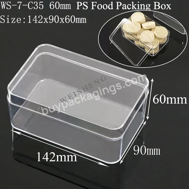 Custom Cheap China Wholesale Storage Chocolate Box For Cookie Snack Fruit Biscuit Packaging Plastic Transparent Cake Boxes