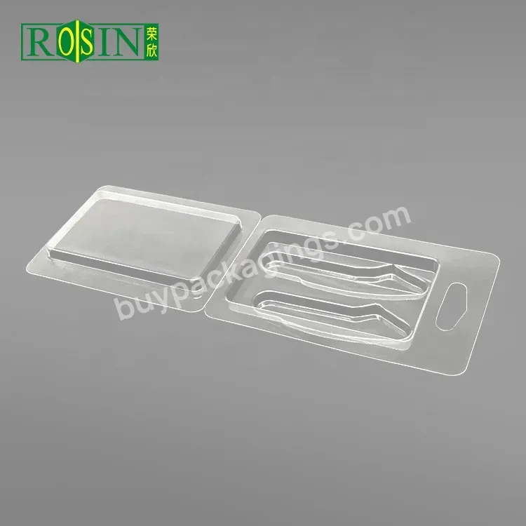 Custom Cheap Clear Pet Blister Pack Plastic Product Cavity Clamshell Packaging With Handle Holes