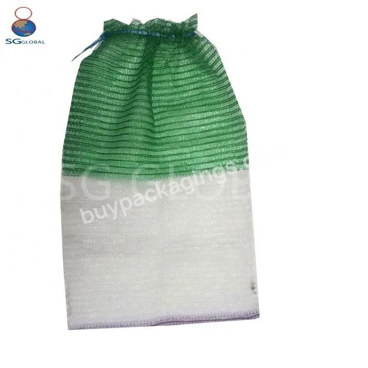 Custom Cheap Plain Weaving Pe Raschel Mesh Bag For Potatoes