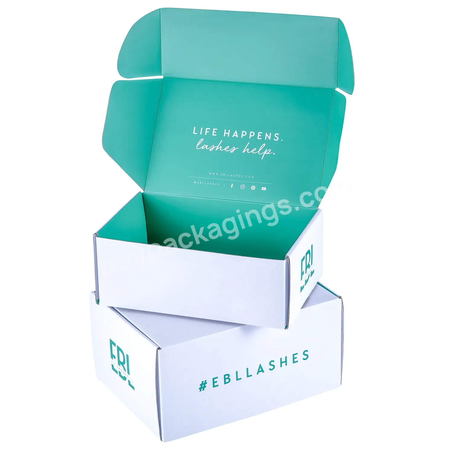 Custom China Manufacturer Rigid Cardboard Lamination Corrugated Paper Box Clothing Cosmetics Packaging
