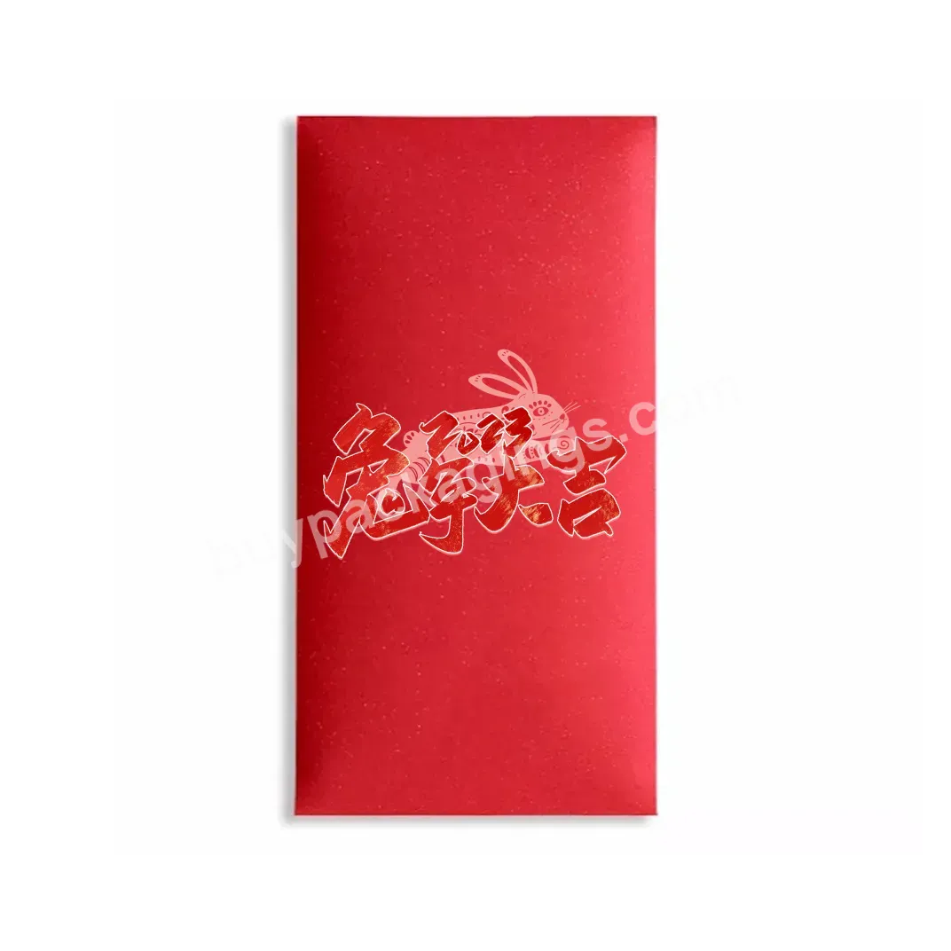 Custom Chinese New Year Paper Red Envelopes Hot Stamping Lucky Money Envelope For Chinese New Year - Buy Custom Red Envelope,Red Packet Printing,Envelope Packaging.