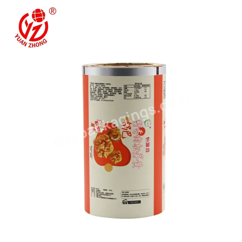 Custom Chocolate Bar Packaging For Food Grade Nut Candy Chips Packaging Bag Plastic Film Roll