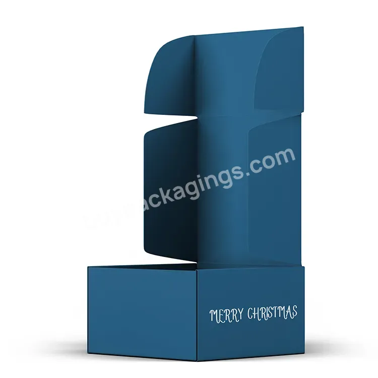 Custom Christmas Candy Gift Folding Mailer Delivery Shipping Corrugated Paper Packaging Box With Logo
