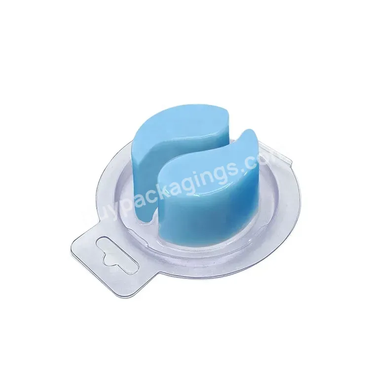 Custom Circle Blister Clear Plastic Wax Melt Clamshells Box Packaging