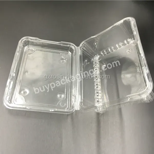 Custom Clamshell Pet Food Container With Lid Fruit And Transparent Packaging Box For Strawberry