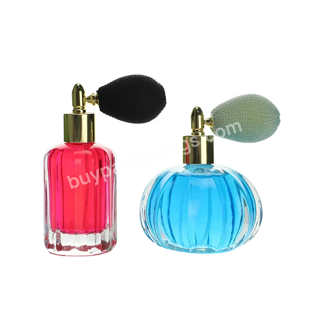 Custom Classic Airbag Glass Round Perfume Bottles Design