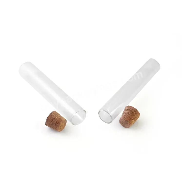 Custom Clear 100mm 120mm High Borosil Glass Test Tube With Cork Top