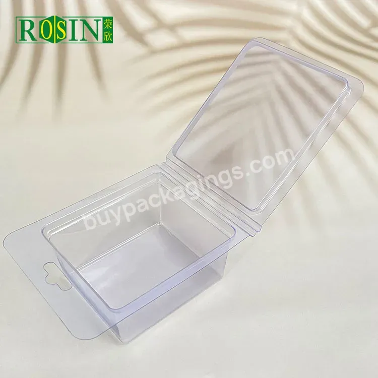 Custom Clear Clamshell Blister Packs Hanging Plastic Clamshell Wax Melt Blister Packaging For Accessories