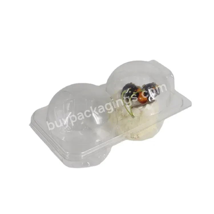 Custom Clear Disposable Plastic Muffin Cake Dome Wedding Cupcake Containers