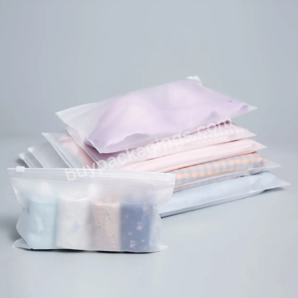 Custom Clear Packing Clothing Storage Bags For Packaging Clothes Zip Lock Clothing Bags Custom Zip Lock Bag