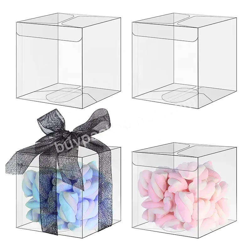 Custom Clear Pvc Pet Pp Macaron Cookie Plastic Box Packaging With Tray