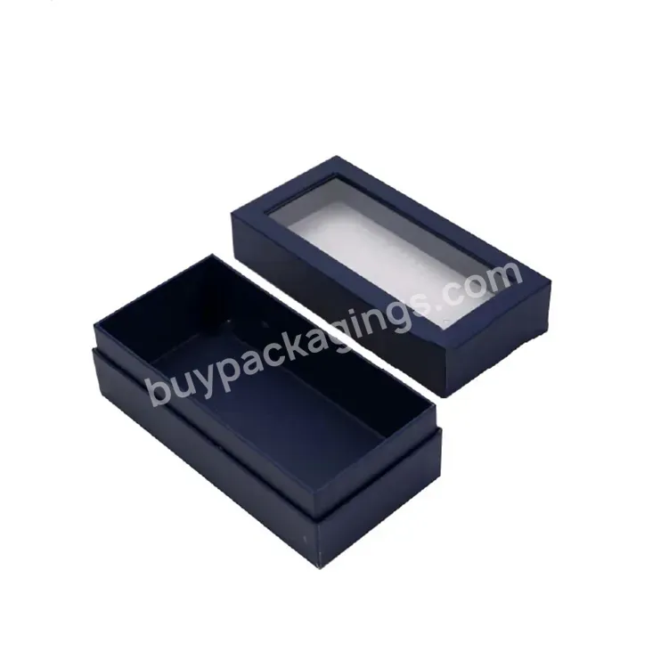 Custom Clear Pvc Window Cardboard Socks/cosmetic/gift/jewelry Packaging Box,Rigid Paper Packaging Box