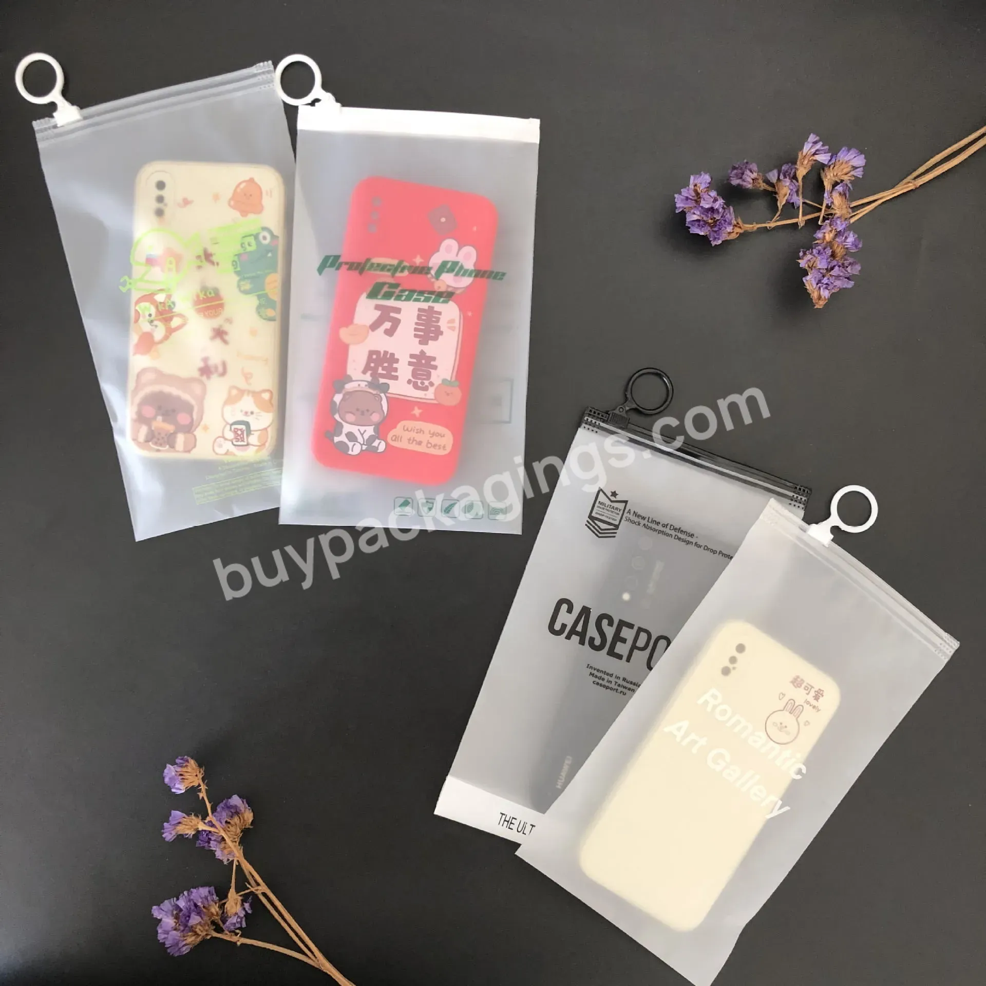 Custom Clear Vinyl Pvc Zipper Bags For Phone Case Clear Plastic Zipper Garment Packaging Bag