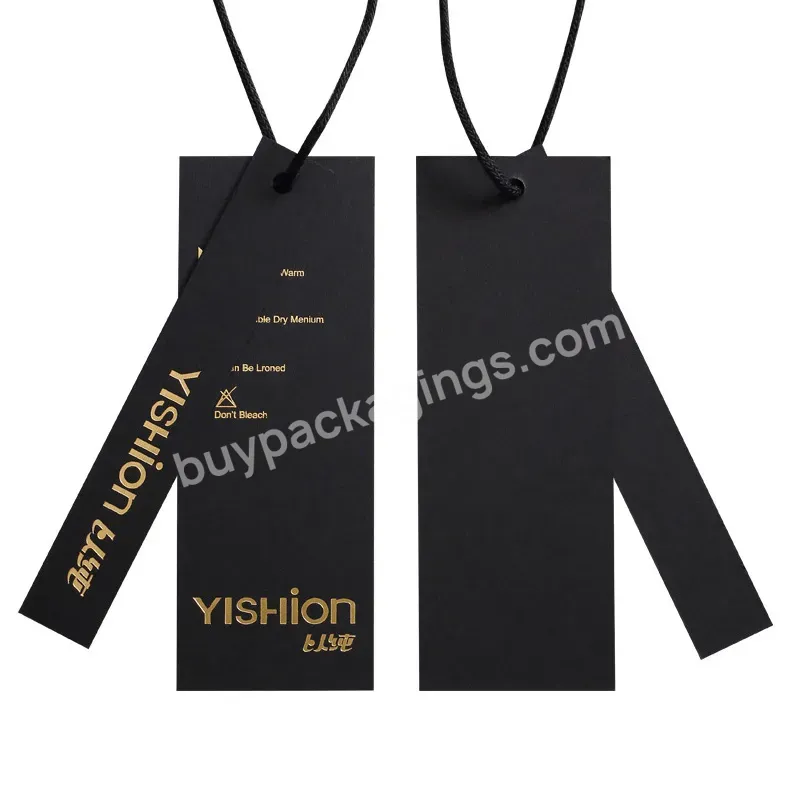 Custom Clothing Garment Price Hang Tag Garment Labels Washable Double Side Private Label Shoes Size Tag One Side Fold 500