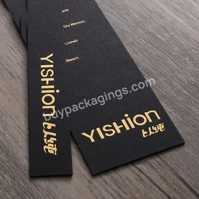 Custom Clothing Garment Price Hang Tag Garment Labels Washable Double Side Private Label Shoes Size Tag One Side Fold 500