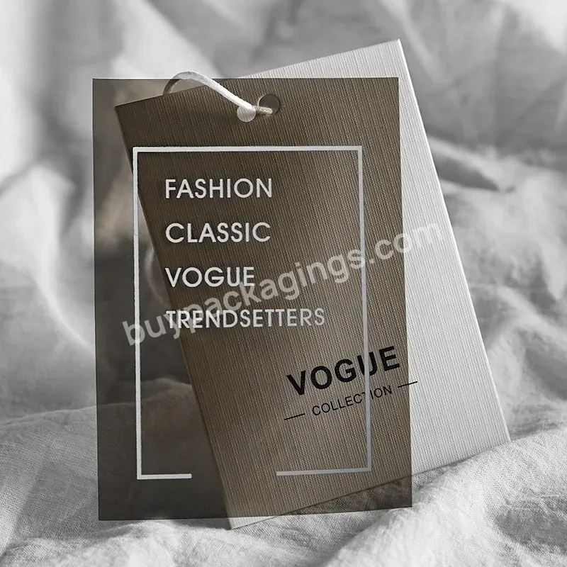 Custom Clothing Label And Hang Tags Colorful Hang Tags Transparent Hang Sustainable Tag For Clothing