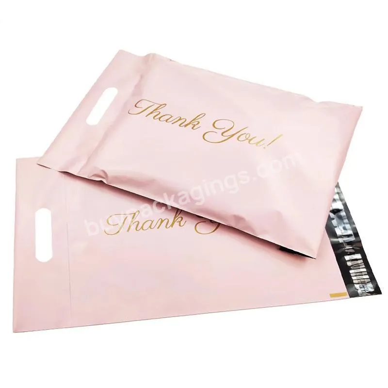 Custom Clothing Logistics Packaging Shipping Bag Mailing Courier Package Branded Poly Mailer Bags With Handle