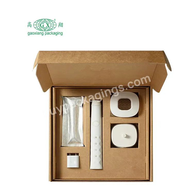 Custom Clothing Packaging Boxes Corrugated Fold Compartment Thick Paper Box With Logo Print
