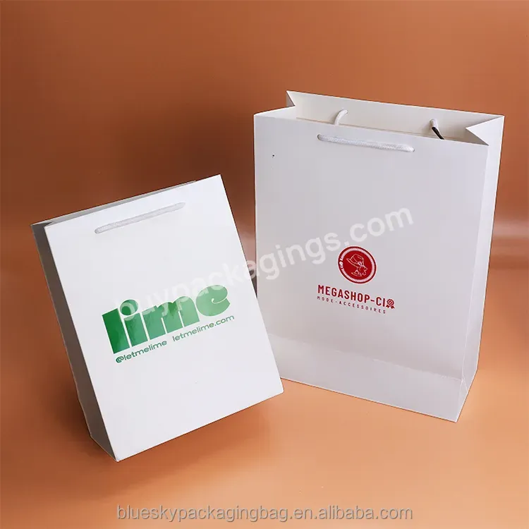 Custom Clothing Shopping Bags Gift Paper Bag Packaging With Handle Luxury Bags For Wedding/jewelry/cosmetic Bag