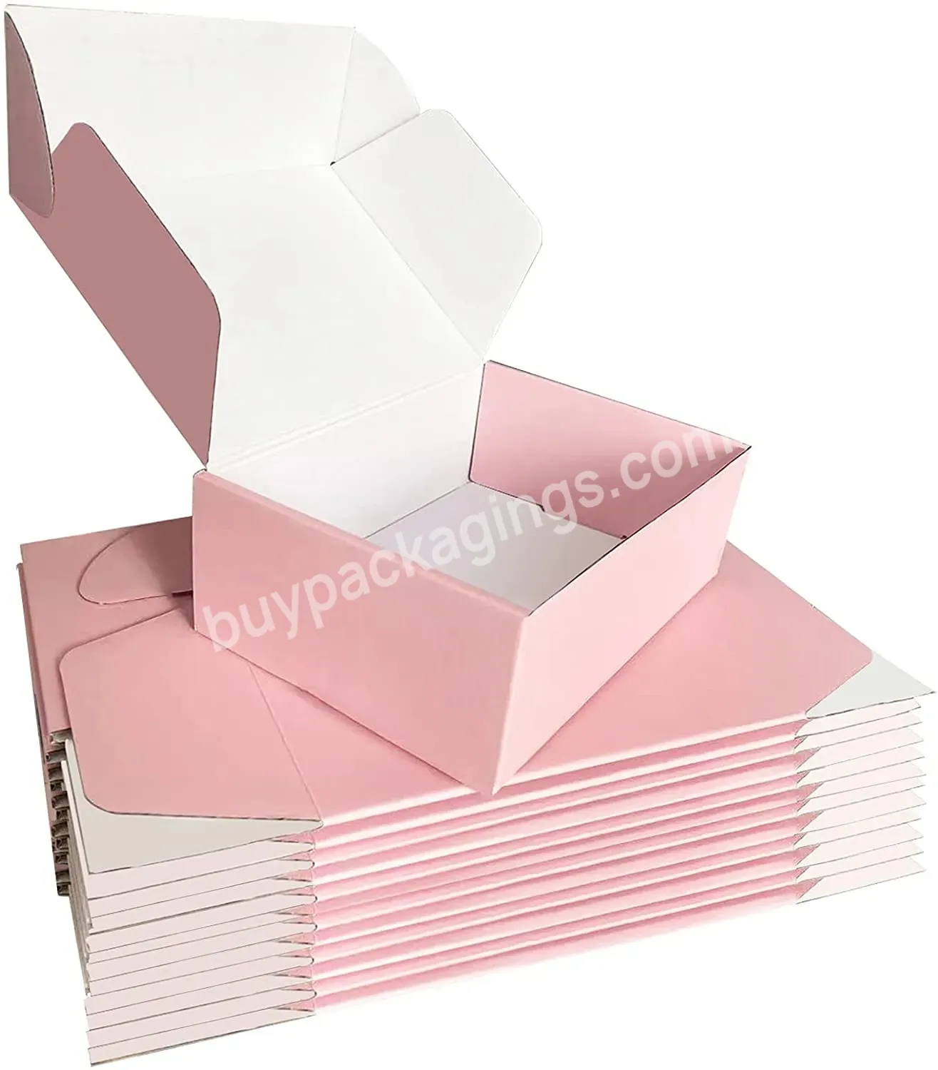 Custom Cmyk Printing Flat Pack Folding Cardboard Corrugated Shipping Mails Box
