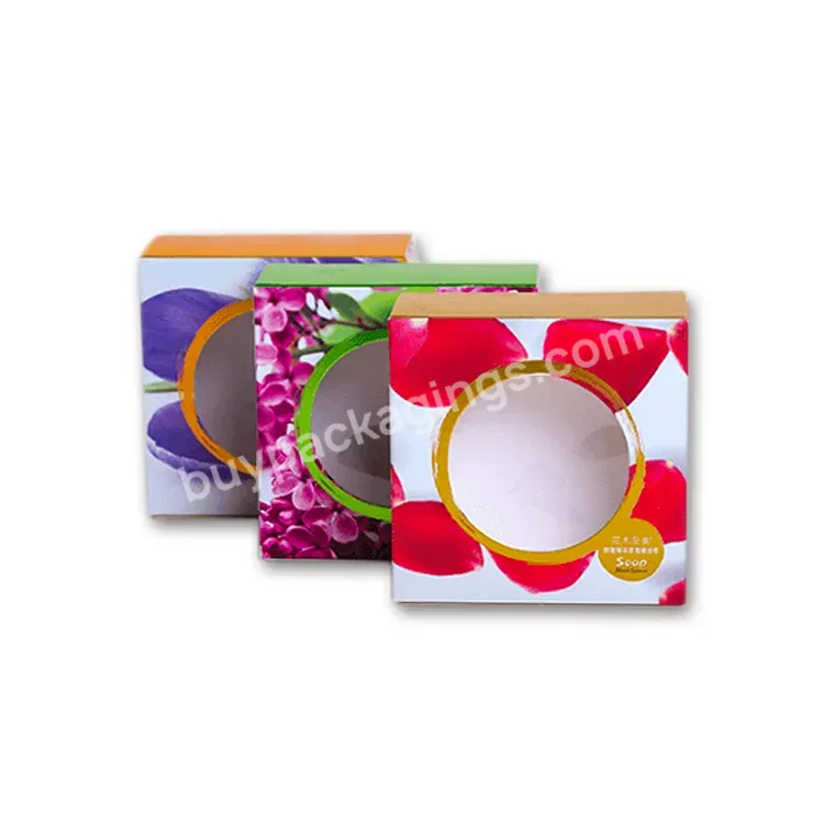 Custom Coated Paper Printing Luxury Soap Boxes Packaging With Pvc Window