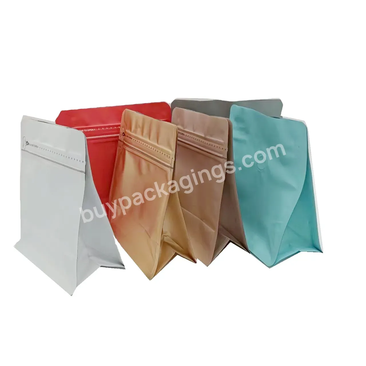 Custom Coffee Packaging 5 Gallon Mylay Black Bags Packaging Edible Bags Printing Logo Zipper Top With Valve