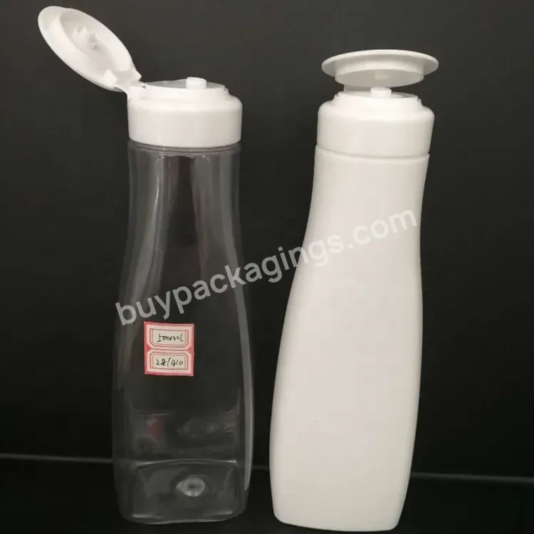 Custom Color 250ml 500ml Square Empty Plastic Shampoo Flip Top Cap Bottles For Shower Gel