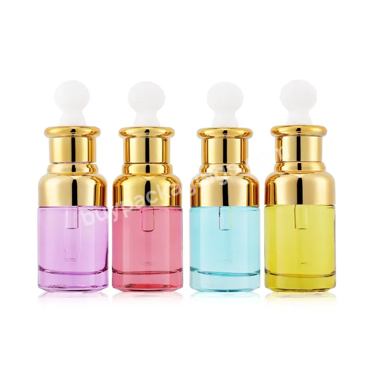 Custom Color Dropper Bottles Packaging Cosmetics Bottles Empty Essential Oil Bottles