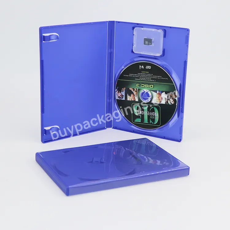 Custom Color Dvd Case With Sd Card Case Plastic Game Box For Playstation 2 Ps3 Ps4 Game Box Ps2 Gaming Cases - Buy Gaming Cases For Ps2,Game Box For Ps3 Ps4,Play Station 2 Game Box.