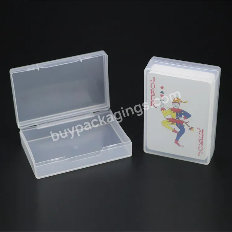 Custom Color Logo Acrylic Plastic Cards Holder Tarot Card Deck Box Clear Playing Card Case For Pokemon Poker