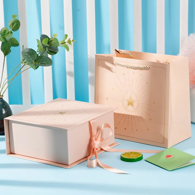 Custom color logo Chinese Valentine's Day gift box, flip book birthday gift box
