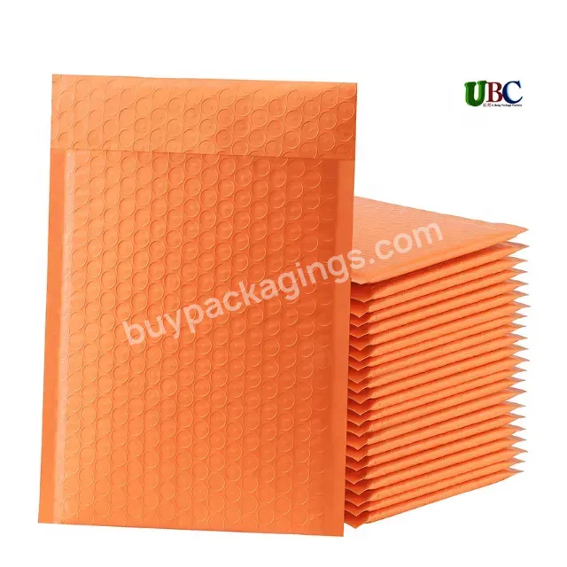 Custom Color Orange Mail Envelopes Factory Wholesale Bubble Polly Mailers Free Sample Merry Christmas Bubble Mailer Bags