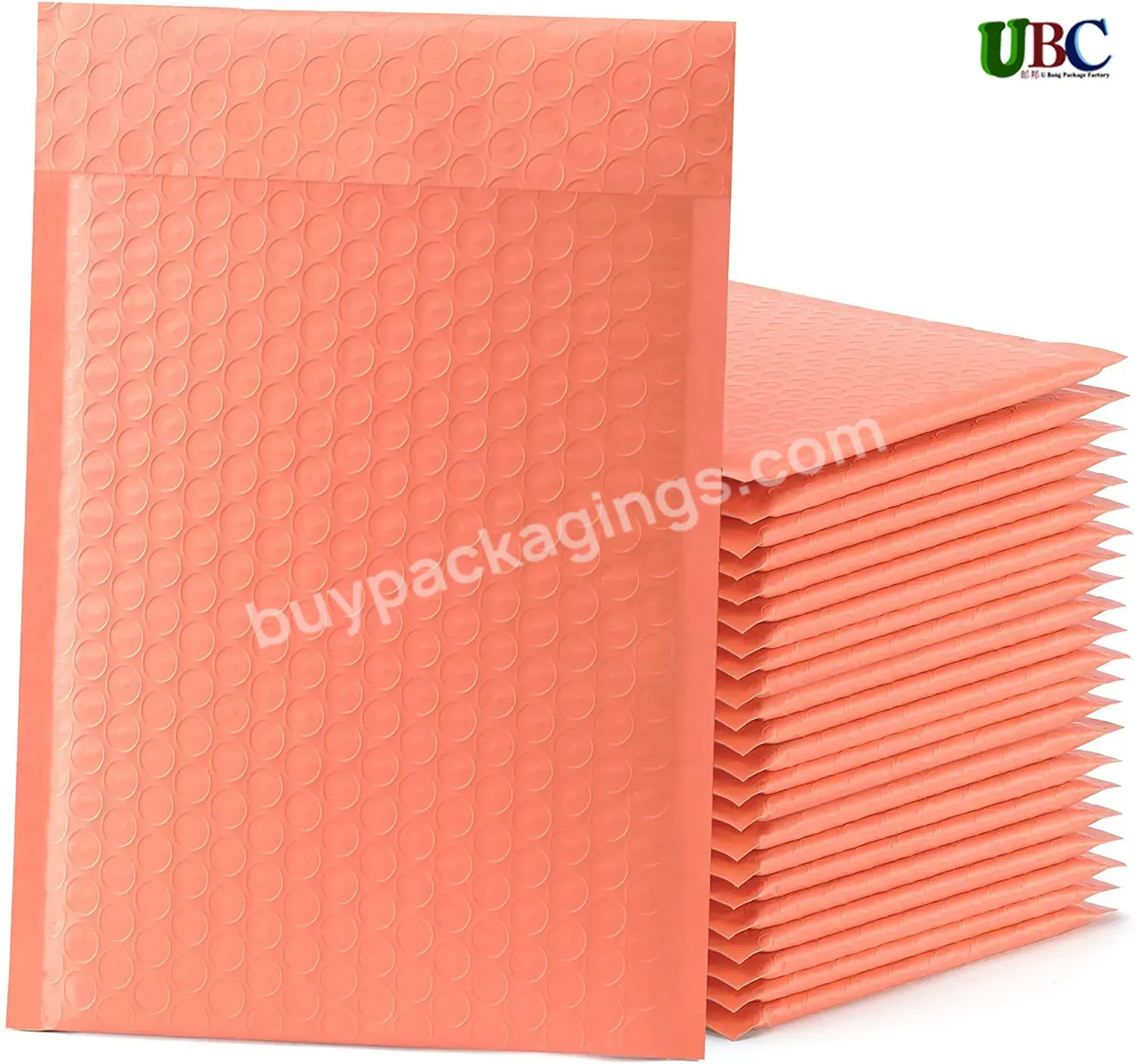 Custom Color Orange Mail Envelopes Factory Wholesale Bubble Polly Mailers Free Sample Merry Christmas Bubble Mailer Bags